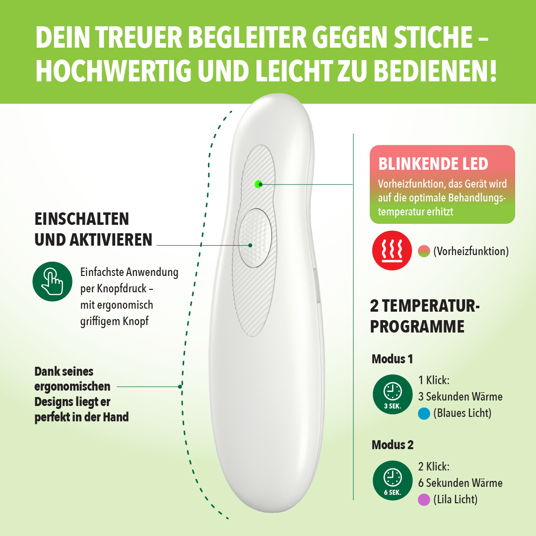 IEA Green Insektenstichheiler CH3000B - USB-C